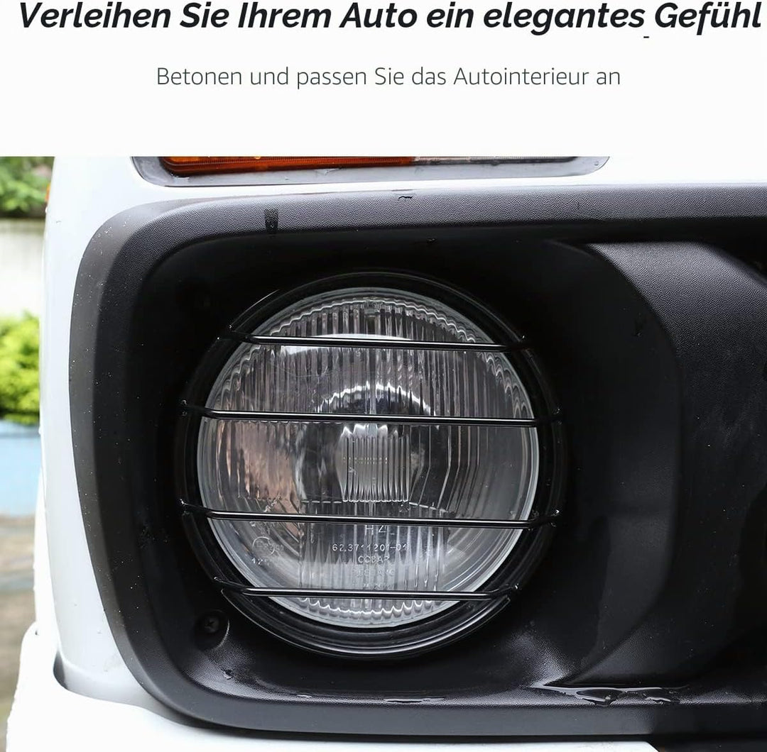 DIYUCAR 6 teile/satz Aluminiumlegierung Nebelscheinwerfer Hinten Schwanz Lampe Protector Rahmen Trim