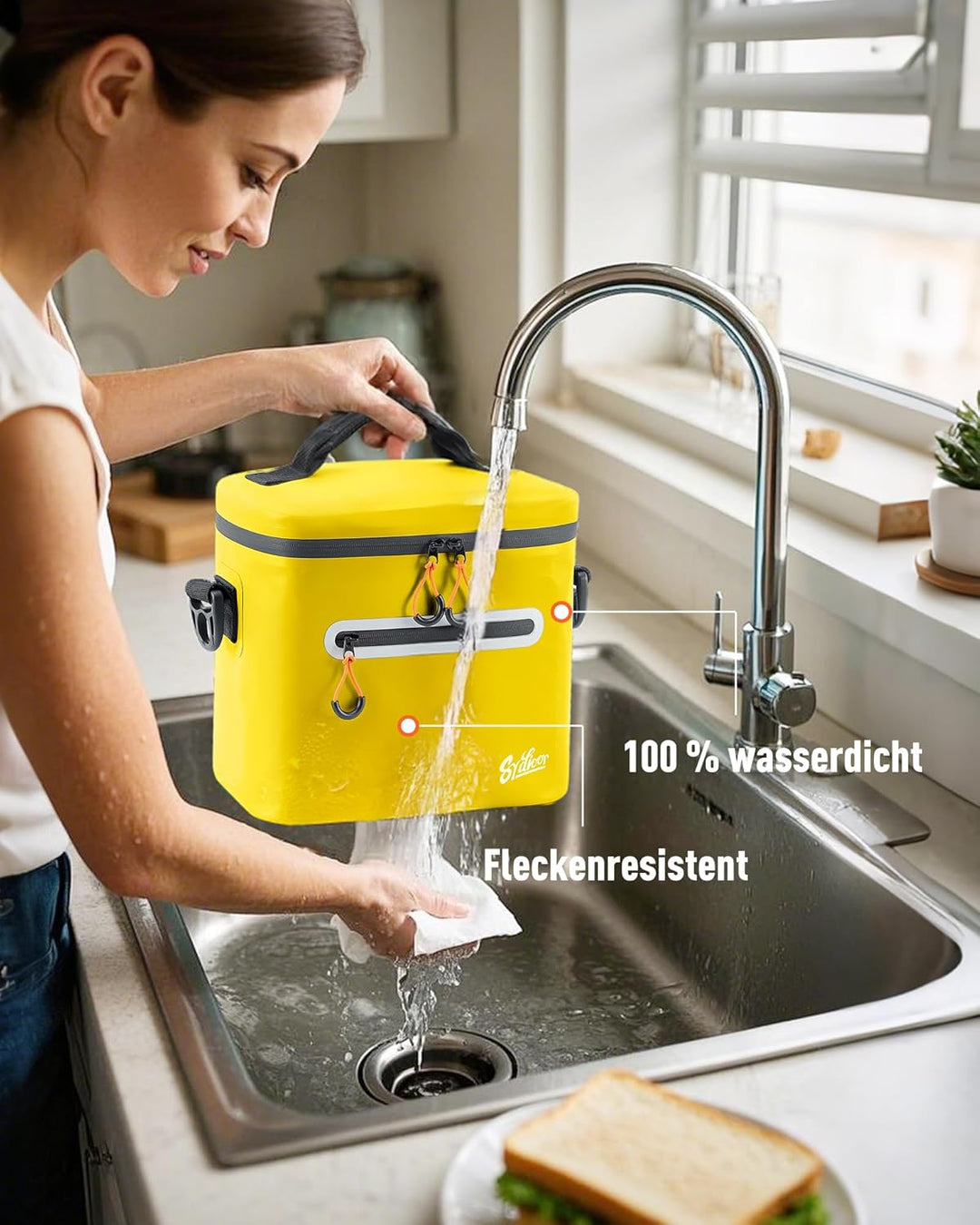 Kühltasche 7/14/24L - Isoliert & Wasserdicht | Tragbare Mini-Kühltasche mit Thermo-Iso-Schicht | Lei