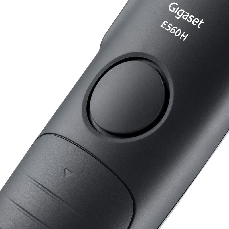 Gigaset E550A Dect-Grosstasten-Schnurlostelefon mit Anrufbeatworter, Notruffunktion, schwarz/platin