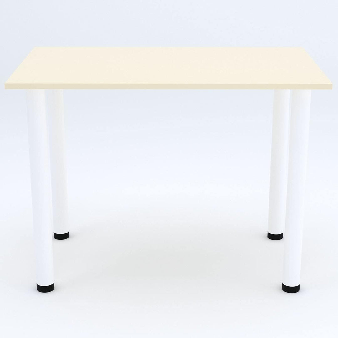 AKKE 60x40 | Esszimmertisch - Esstisch - Tisch mit weissen Beinen - Küchentisch - Bürotisch | VANILL