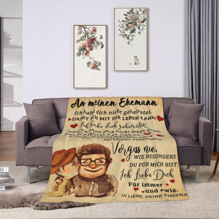 Bold And Brash Hochzeitstag Geschenke für Männer, Kuscheldecke für Meinen Mann, Jahrestag Hochzeitst