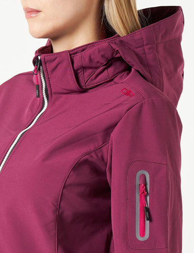 CMP Damen Windproof And Waterproof Softshell Jacket Wp 7.000 Jacke D34 Amaranth, D34 Amaranth