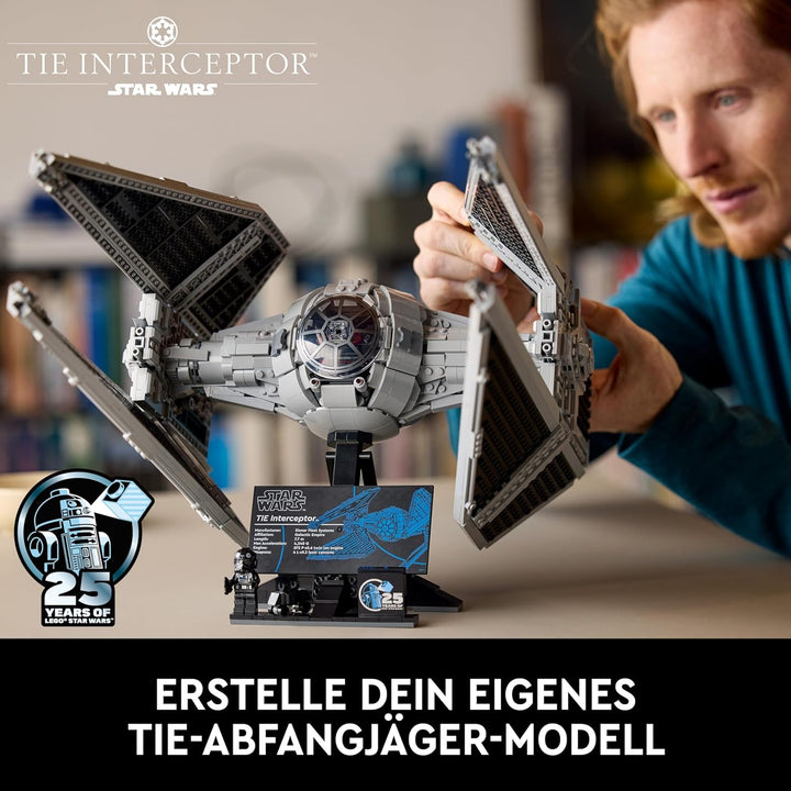 LEGO Star Wars TIE-Abfangjäger, kreatives Bauset aus der Ultimate Collector Series für Erwachsene, M