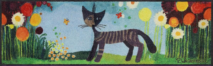 Salonloewe Rosina Wachtmeister Fussmatte Margherite 35 x 120 cm Läufer Katzen bunt