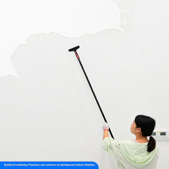 EHDIS Tapetenentferner mit Teleskopstiel (16-58INCH), Fensterschaber mit 10 Ersatzklingen, zum Entfe