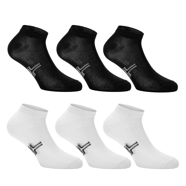 LANCETTI 6 Paar Socken Geist frisch Schottland 35-38 Kurz 3 Nero / 3 Bianco, 35-38 Kurz 3 Nero / 3 B