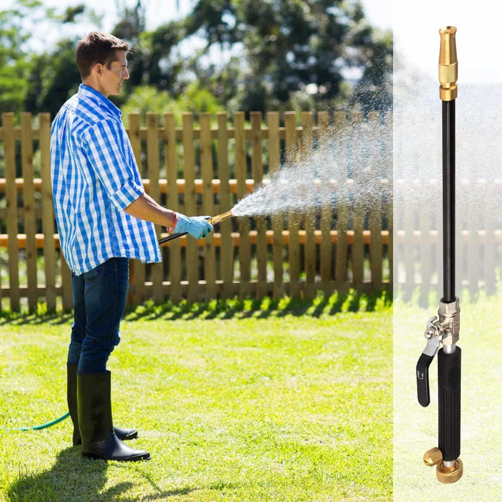 Bekasa Hochdruck Schlauchtülle Hochdruckreiniger, Waschstab ausziehbarer Gartenschlauch, Wassersprüh