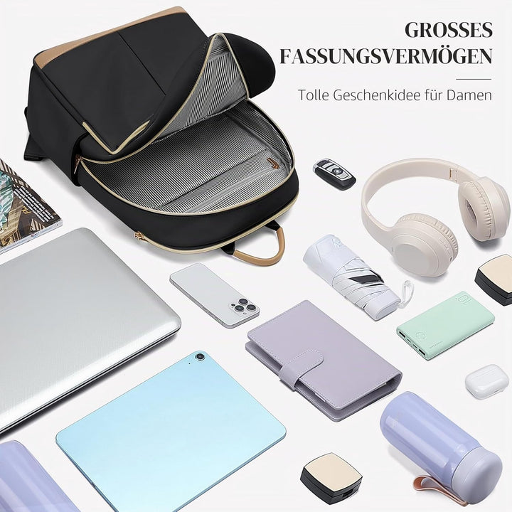 VNINE Rucksack Damen,16Zoll Laptop Schulrucksack Teenager,Travel Backpack Women Elegant Uni, Tagesru