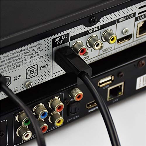 EMK Optisches Kabel Splitter 1in zu 3out Optisches Audiokabel Splitter 3 Ports Digitales Toslink Kab