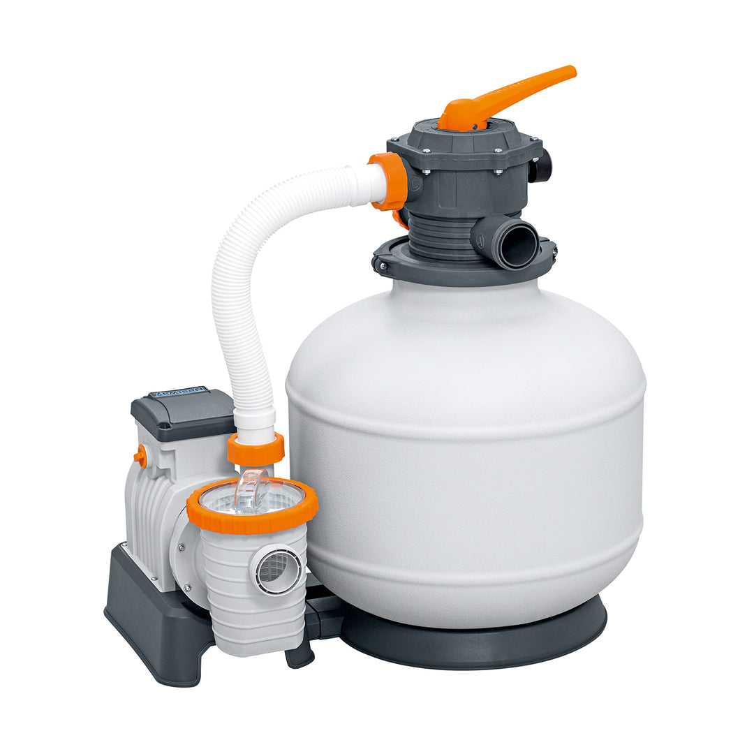 Bestway Water_Pump Flowclear Sandfilterpumpe für oberirdische Pools, Durchflussmenge 8327 l/h 8 327