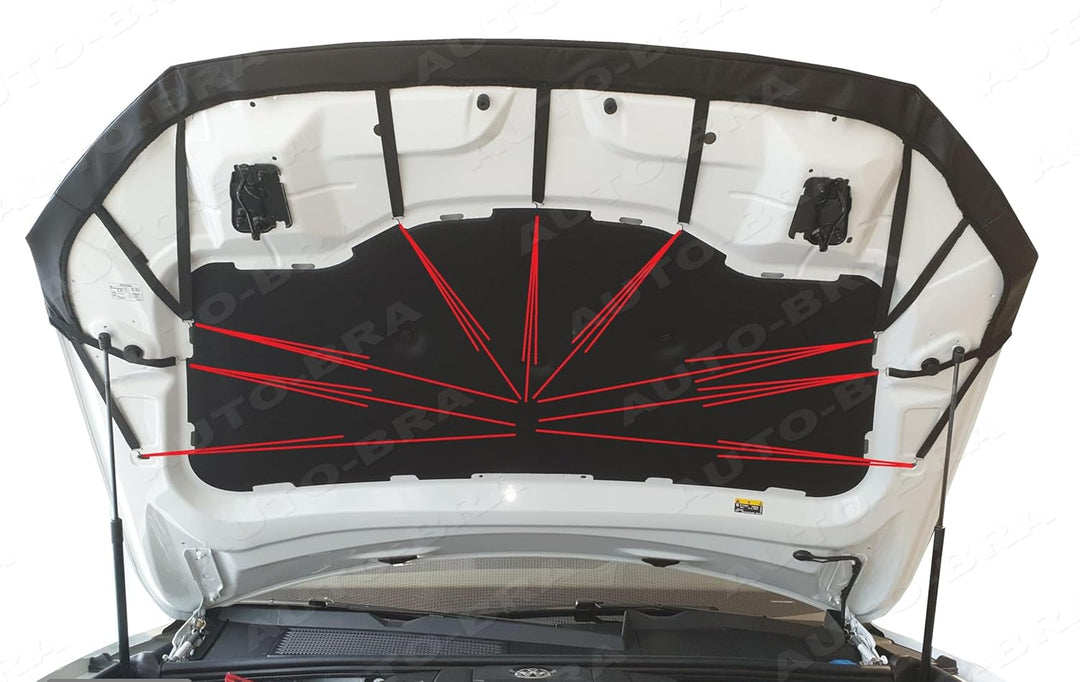AUTO-BRA AB-00548 Carbon Optik kompatibel mit VW Volkswagen Touareg Bj. ab 2018 Haubenbra Steinschla