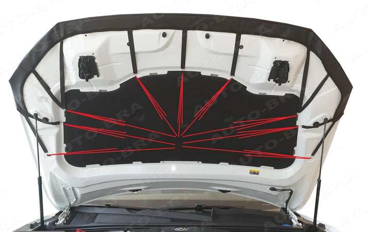 AUTO-BRA AB-00548 Carbon Optik kompatibel mit VW Volkswagen Touareg Bj. ab 2018 Haubenbra Steinschla