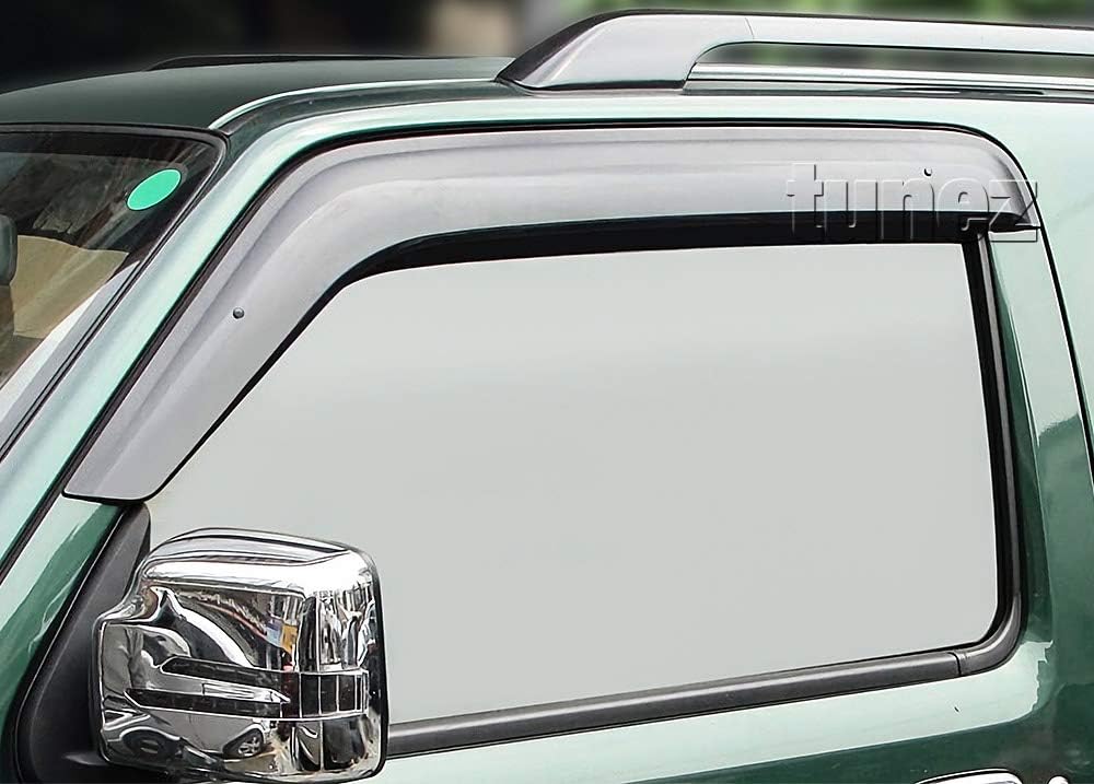 TUNEZ® Fenstertür Visier Wetterschutz Wetterschutz Kompatibel mit Suzuki Jimny SN Jahr 1998-2018 Ins