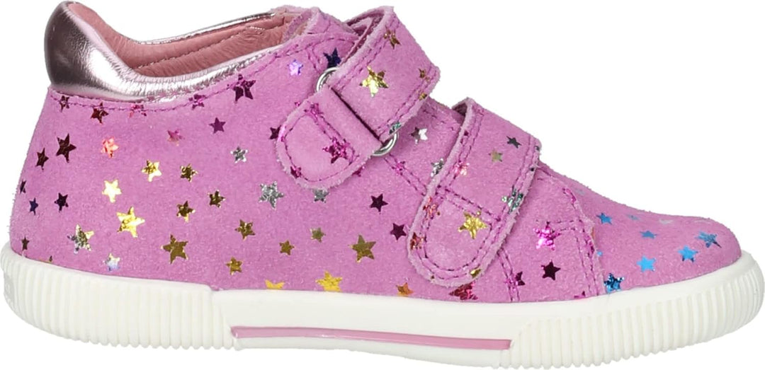 Richter Kinderschuhe Mädchen Vali Sneaker 25 EU Weit Rosette Candy, 25 EU Weit Rosette Candy