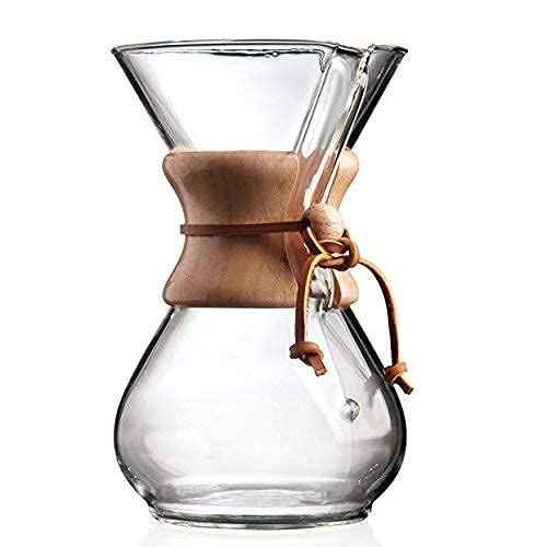 Chemex Kaffeekaraffee mit Holzhals - 6 Tassen
