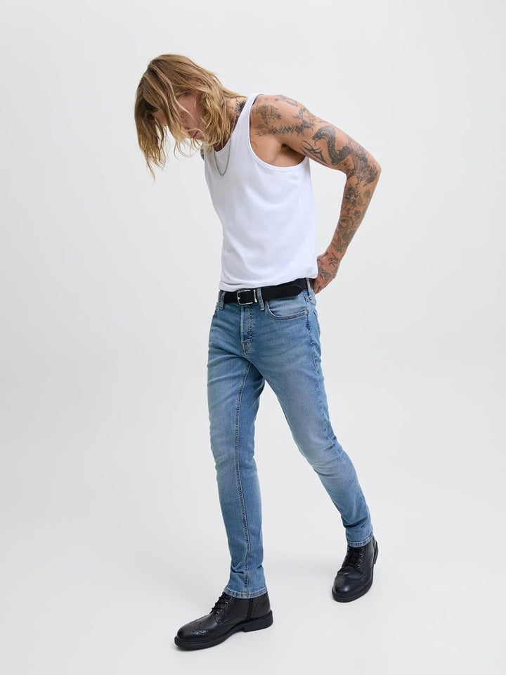 JACK &amp; JONES Male Slim Fit Jeans JJIGLENN JJICON JJ 257 50SPS NOOS Slim Fit Jeans 32W / 32L Blue Den