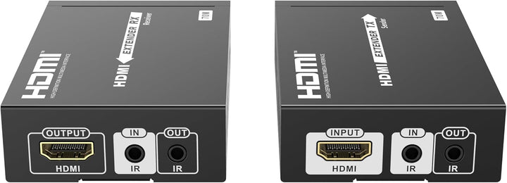 PremiumCord 4K HDMI Extender bis zu 70m über Patchkabel Cat5e / Cat6, HDBaseT, Metallgehäuse, Kompat
