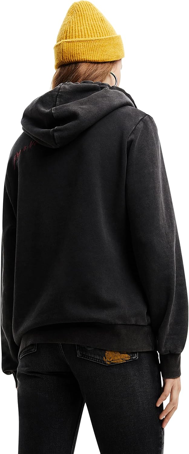 Desigual Damen Sweater S Schwarz, S Schwarz