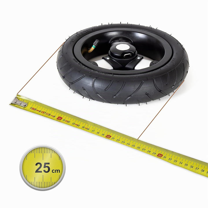 Andersen Ersatzrad für Royal Einkaufstrolley und Fahrradanhänger, Ø 250 mm, luftbereift und kugelgel