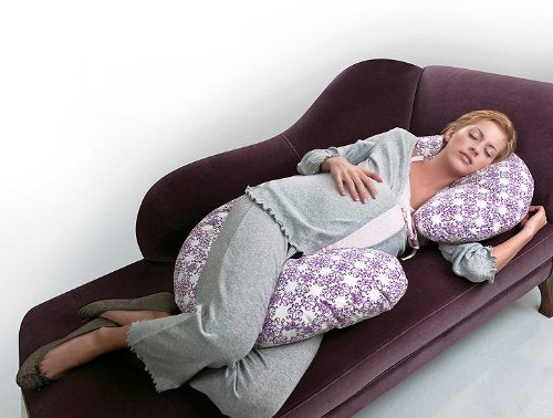 100002 Still- und Lagerungskissen Blumen, lila, Lila