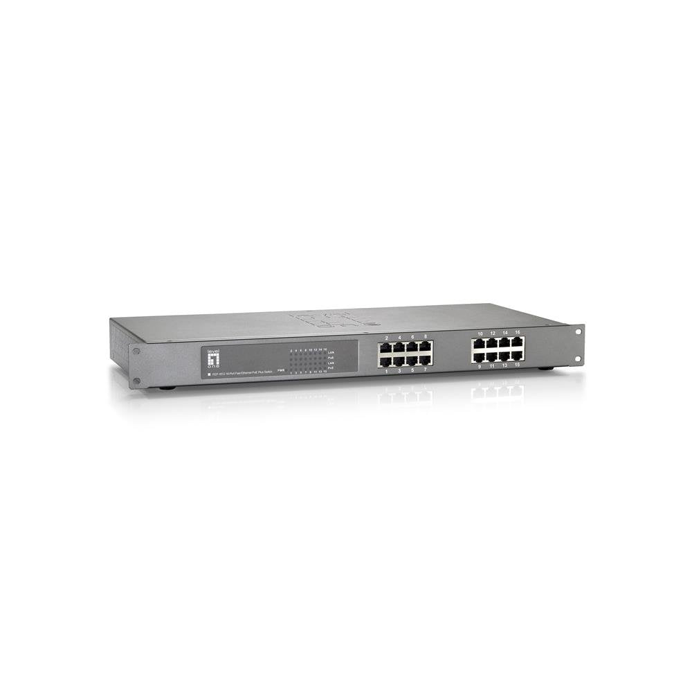 LevelOne Switch 16x FE FEP-1612W480 480 W, 480 W