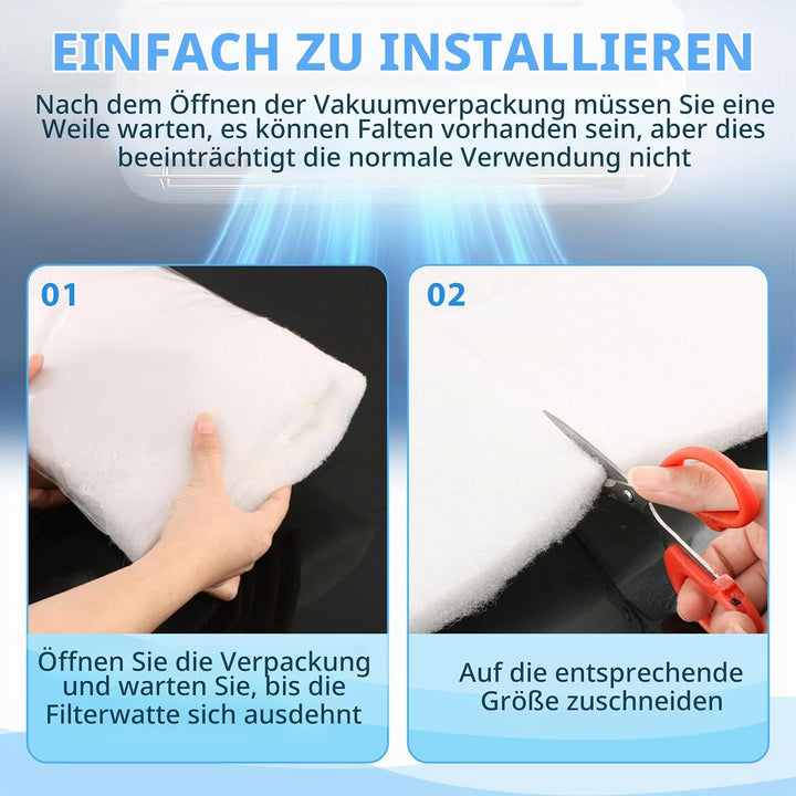 G4 Filtermatte 1m*1m*2cm G4 Filter Zuschneidbar Filtermatte Luftfilter G4 ISO COARSE 50% Rolle Filte