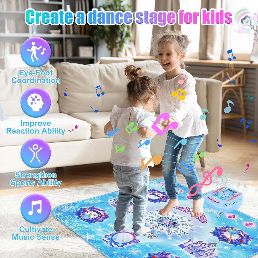GuKKK Tanzmatte Kinder Spielzeug Geschenke 3-12 Jahre, Tanzspielzeug Geschenk für Kinder Mädchen, Mu
