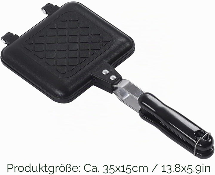 Ejoyous Heisser Sandwich-Maker, Antihaft-Panini-Pfanne, Sandwich-Pfanne, Frühstück, Doppelseitige Br