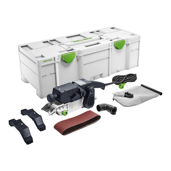 Festool Bandschleifer BS 75 E-Plus (mit Staubsack, Absaugadapter, Schleifband, stationäre Einrichtun