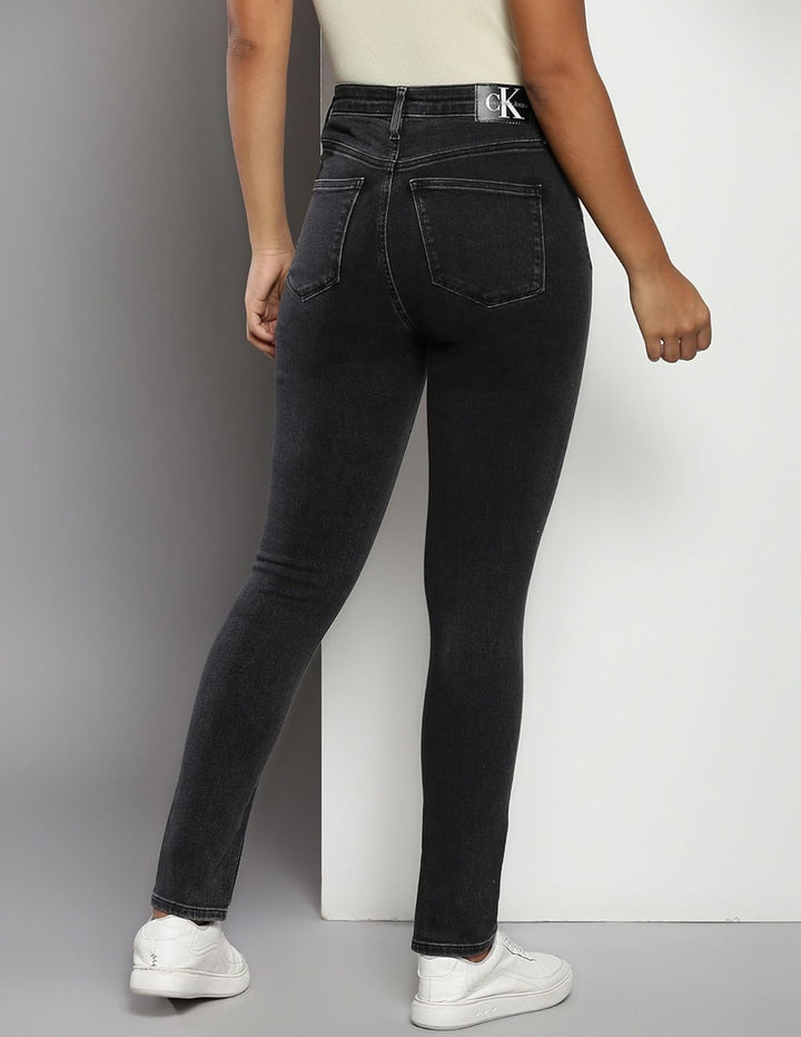 Calvin Klein Jeans Damen Hosen 24W / 30L Denim (Denim Black), 24W / 30L Denim (Denim Black)