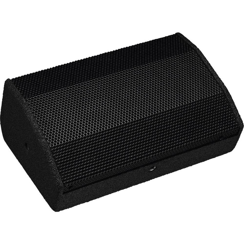 IMG STAGELINE FLAT-M100 Aktive PA-Bühnenmonitorbox, Monitor Box mit 100 Watt Leistung in Schwarz