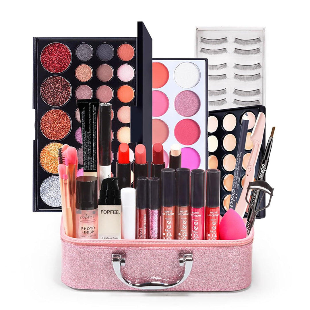Make-up-Set All-in-One Make-up-Geschenkset Kosmetik-Palette Starter Kit, Make-up Sets mit Schminktas