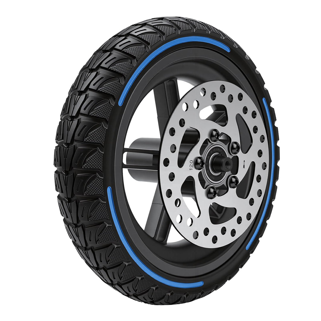 BuyWeek E-Scooter Hinterrad Vollgummireifen mit 120 mm Scheibenbremse für Xiaomi M365 PRO, Explosion