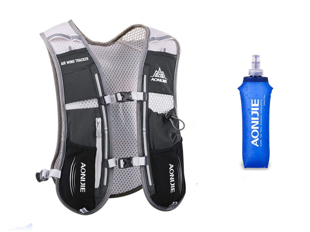 5L Ultraleicht Trinkrucksack Trail Rucksack Trinkweste, Hydration Pack Fahrradrucksack für Laufen, C