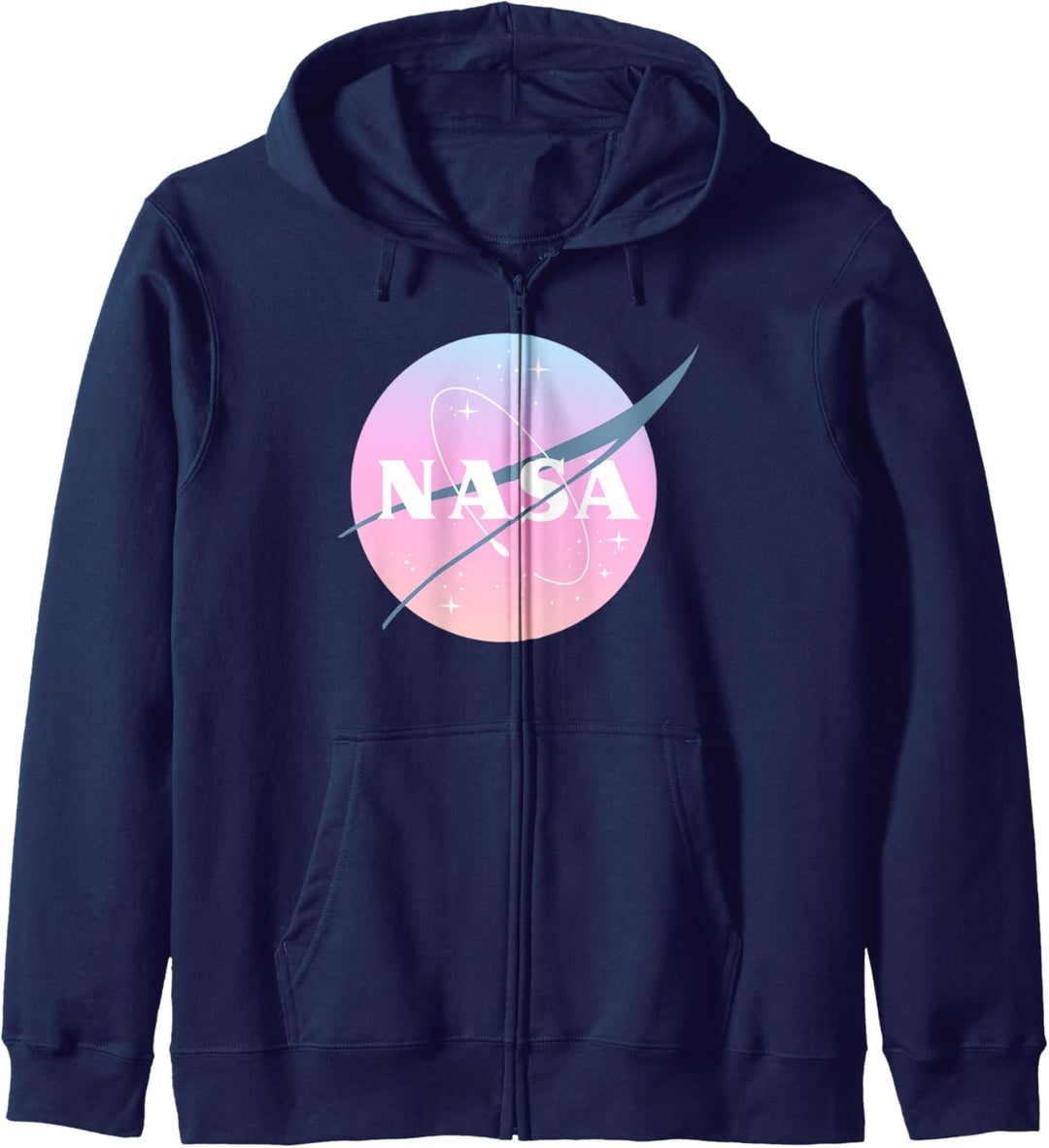 NASA Pastel Rainbow Classic Logo Kapuzenjacke