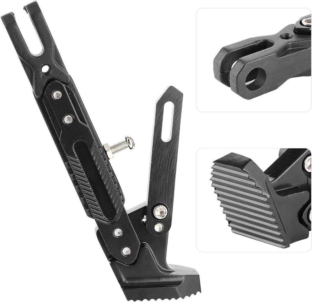Motorrad Kickstand, Universal Motorcycle Side Stand Verstellbare Fussstütze Parkbein Kickstand Unter