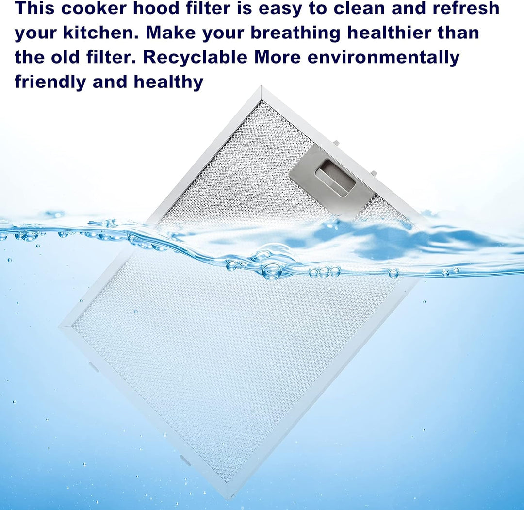 Antoble Aluminium-Fettfilter Austauschfilter Dunstabzugshauben für Küchenabzugshauben 320 x 260mm(2