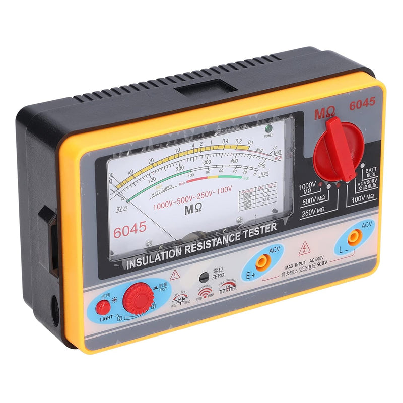 TY6045 Isolationswiderstandstester mit Klarem Zifferblatt-Display Selbstsichernde Halterung Elektrik