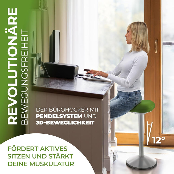 SMART-Sitzen: Bürohocker | Hocker | Sitzhocker ergonomisch für Arbeit & Freizeit | Ergonomischer Hoc