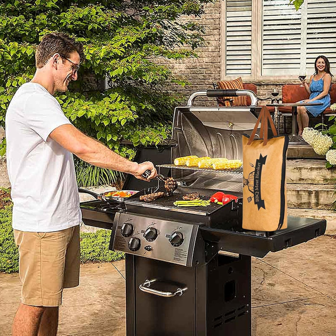 Grilldecke zum Ausruhen von Fleisch, Wiederverwendbare Brisket Decke, BBQ Blanket mit Reissverschlus
