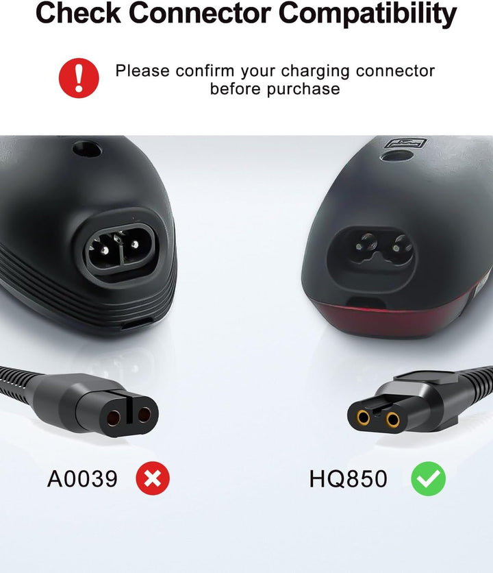 8V Rasierer Ladekabel Kompatibel mit Philips Norelco HQ850, Kompatibel mit Oneblade QP2630 QP2630/30