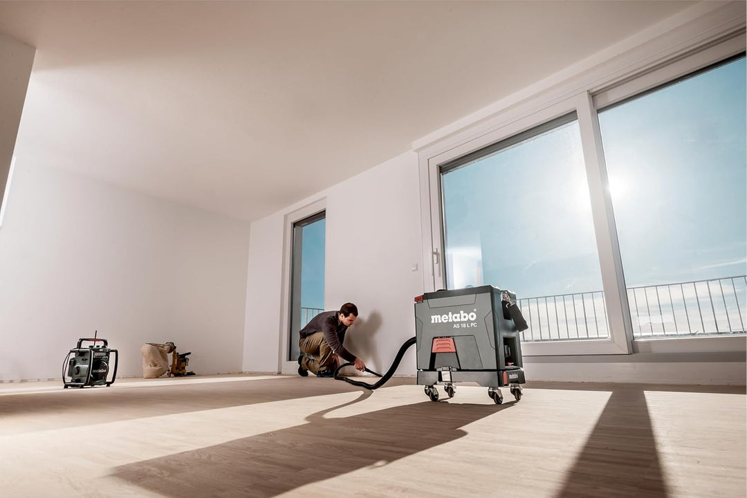 metabo Akku-Sauger AS 18 L PC – 602021850 – 18 V – Sauger mit manueller Filterabreinigung, Boost- un