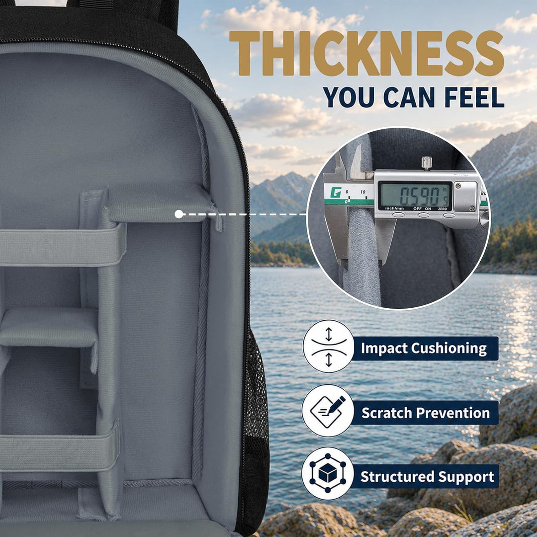 Kamerarucksack Tasche mit Stativhalterung Wasserdichtes Kameragehäuse Fotografie Rucksack Anti-Diebs