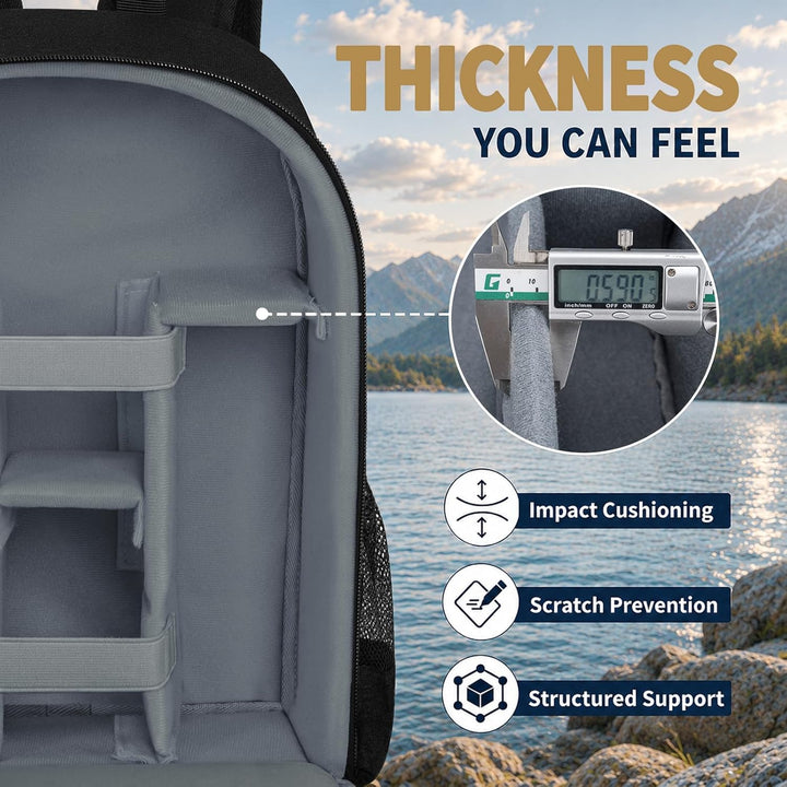 Kamerarucksack Tasche mit Stativhalterung Wasserdichtes Kameragehäuse Fotografie Rucksack Anti-Diebs