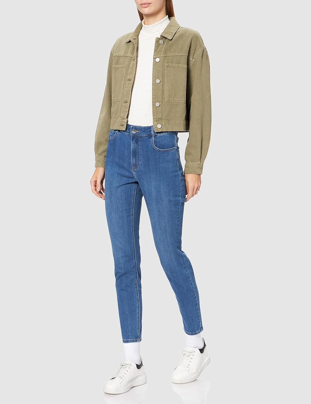 Morgan Damen Hose 34 Jeans Stone, 34 Jeans Stone