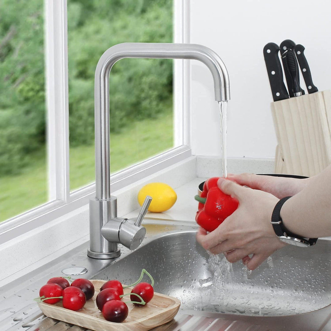 SOLVEX Mischbatterie Küche, Kitchen Faucet, Wasserhahn Küche, SP-10021 | kitchen tap, spülarmaturen