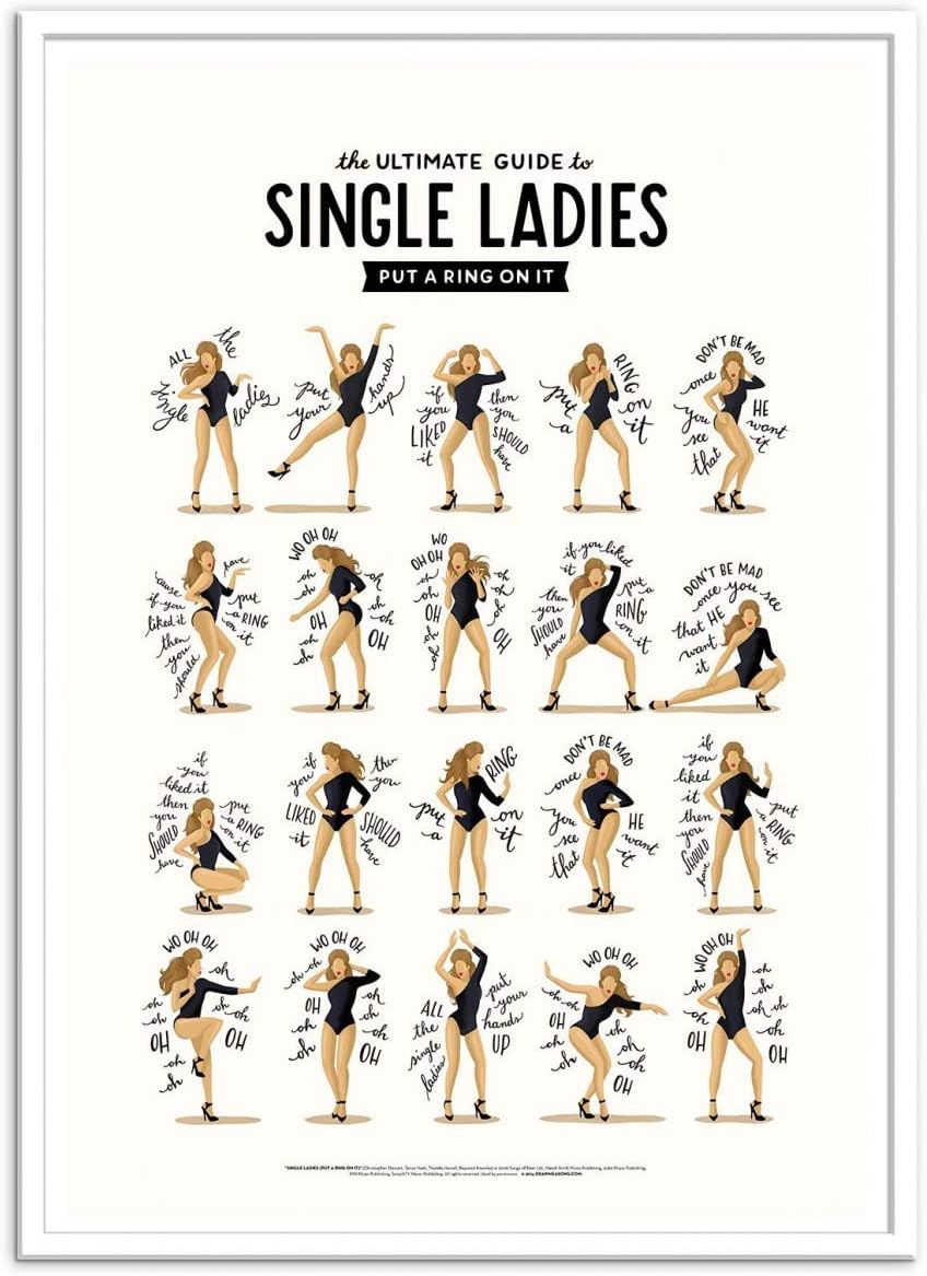 Wall Editions Art-Poster - Single Ladies - Nour Tohme