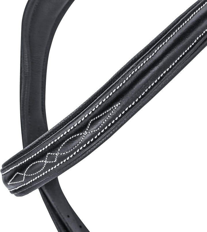 SUNRIDE mexikanische Trense Acapulco mit Zügel - aus Echtleder mit Fell, gepolstert, anatomisch (Ful