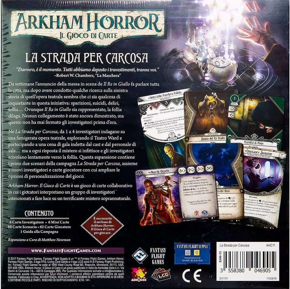Asmodee 9608 Arkham Horror LCG - Der Weg nach Carcosa Kartenspiel, Singles, Mehrfarbig AH LCG - Der