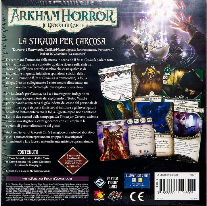 Asmodee 9608 Arkham Horror LCG - Der Weg nach Carcosa Kartenspiel, Singles, Mehrfarbig AH LCG - Der